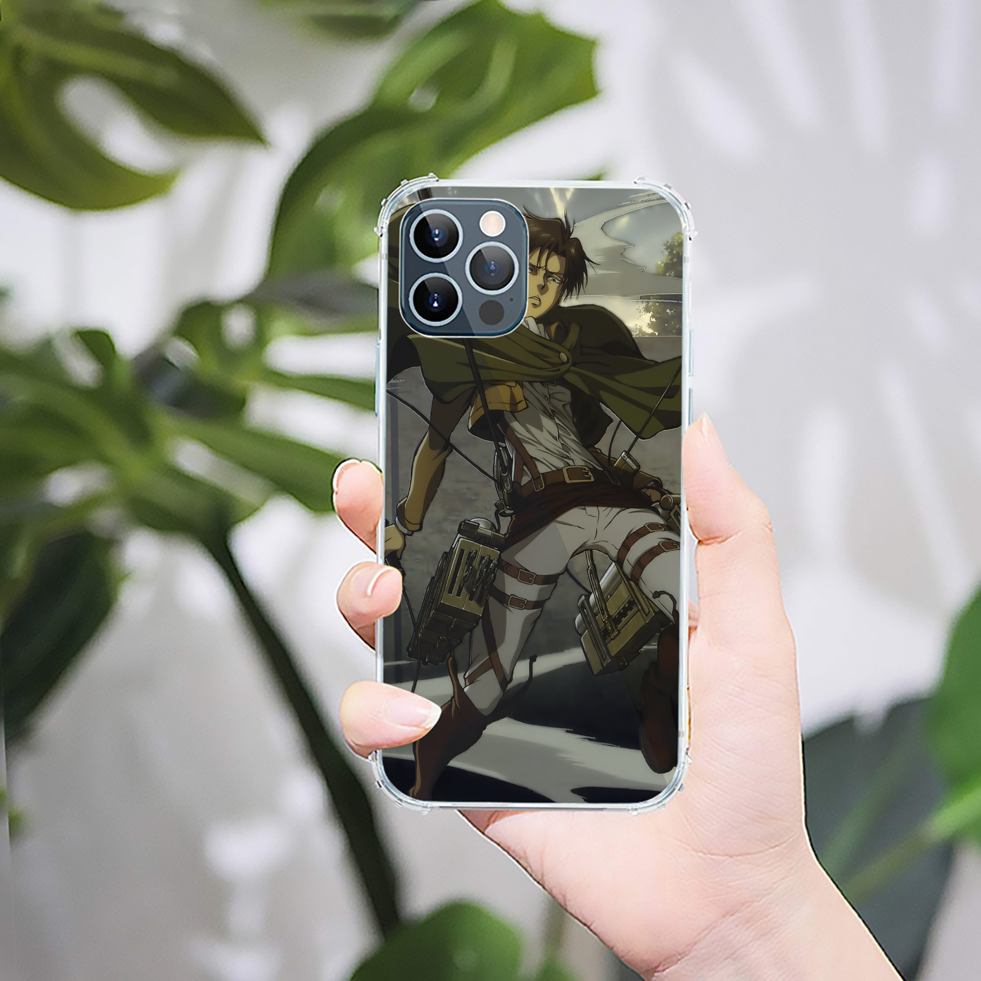 （画像用） 進撃の巨人 Attack on Titan 【iPhone 12シリーズ対応】透明スマホケース（クリアソフトケース）